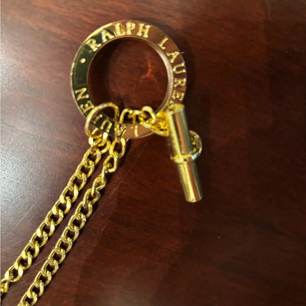 Ralph Lauren Gold Chain Belt sz 38 Vintage RARE - Picture 5 of 10